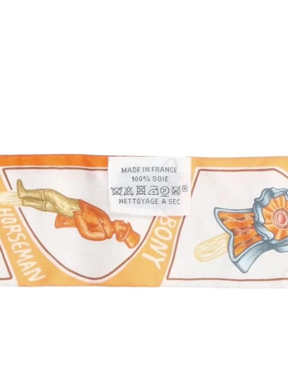 Hermes Funny Ice Cream All Over Pattern Twill Silk Scarf